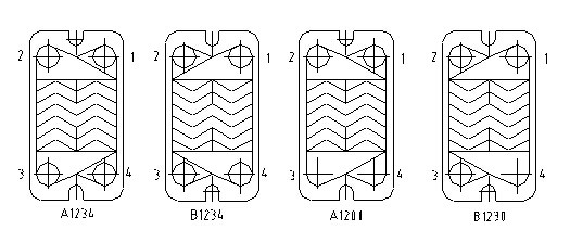 板式换热器流程组合2