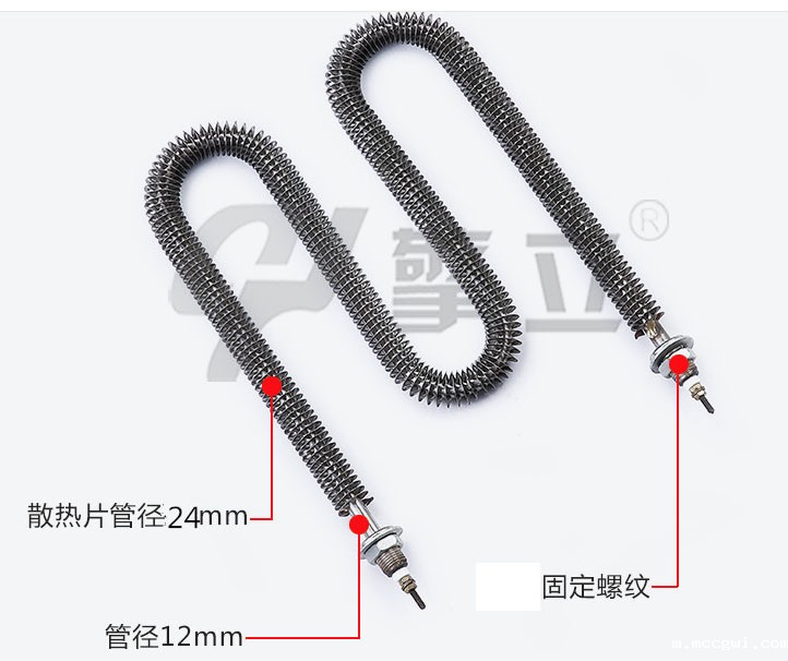 M型钢翅片加热管图片